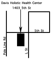 Map of Davis Holistic Health Center